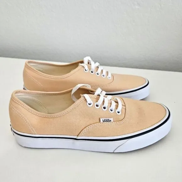 NWT Vans | Color Theory Honey Peach Authentic Low Top Lace Up Shoes Womens 9.5 - Picture 3 of 9